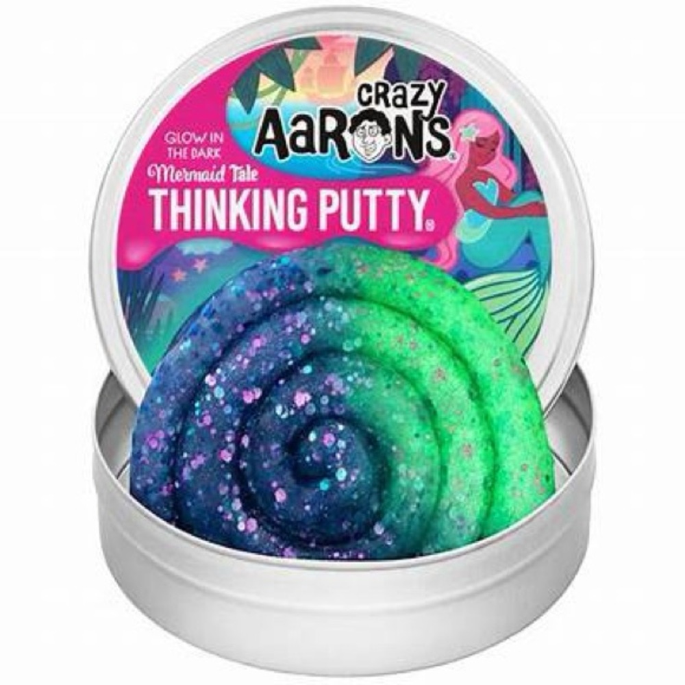 Crazy Aaron’s Thinking Putty mermaid tale, Glowbrights new unopened 12 pack